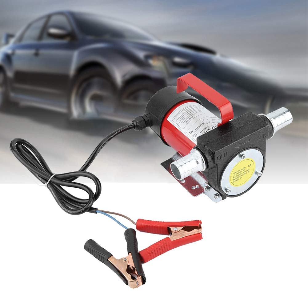 Pompe , 12V DC 160W pompe gasoil, pompes à carburant, pompe d'aspiration d'huile pompe electrique carburant portable 40L/min avec filtre, pour pomper du et du kérosène