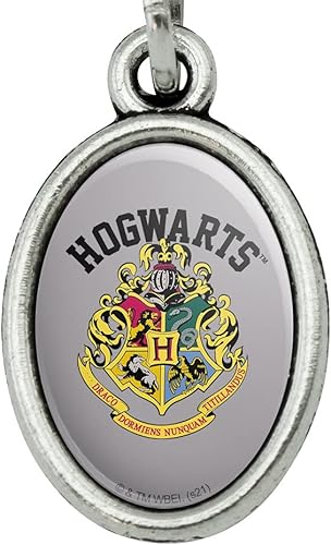 Miniatura 3 de Harry Potter Hogwarts - Marcador de metal con colgante ovalado