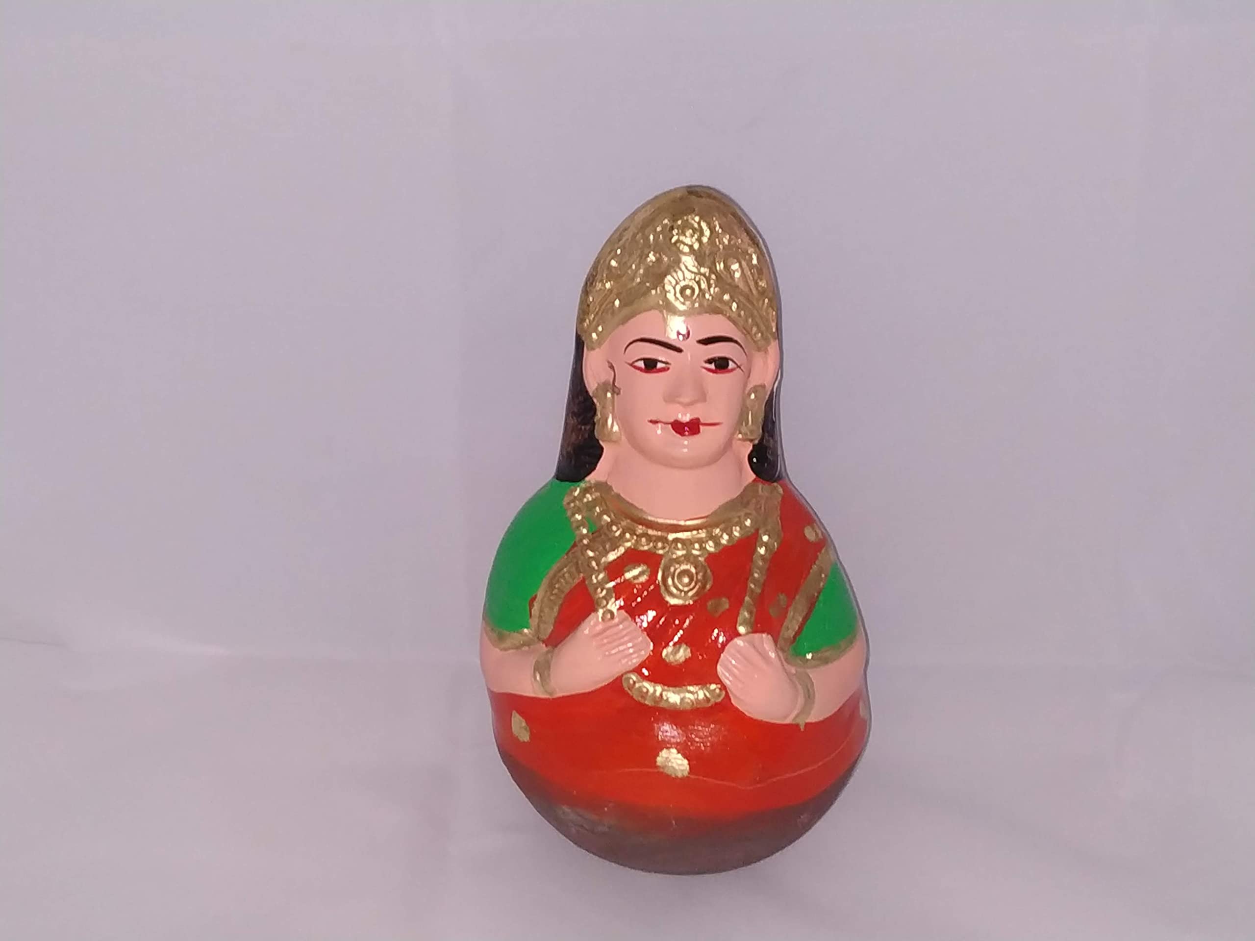 SPS MARKETING Kumbakonam Traditional Tanjore Dancing Doll Model-1(Height-6inch)