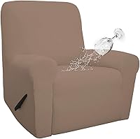 Vista 19 de Easy-Going - Funda 100 % impermeable doble para sofá reclinable, diseño jacquard, en 1 pieza, a prueba de derrames, para niños, mascotas, perros