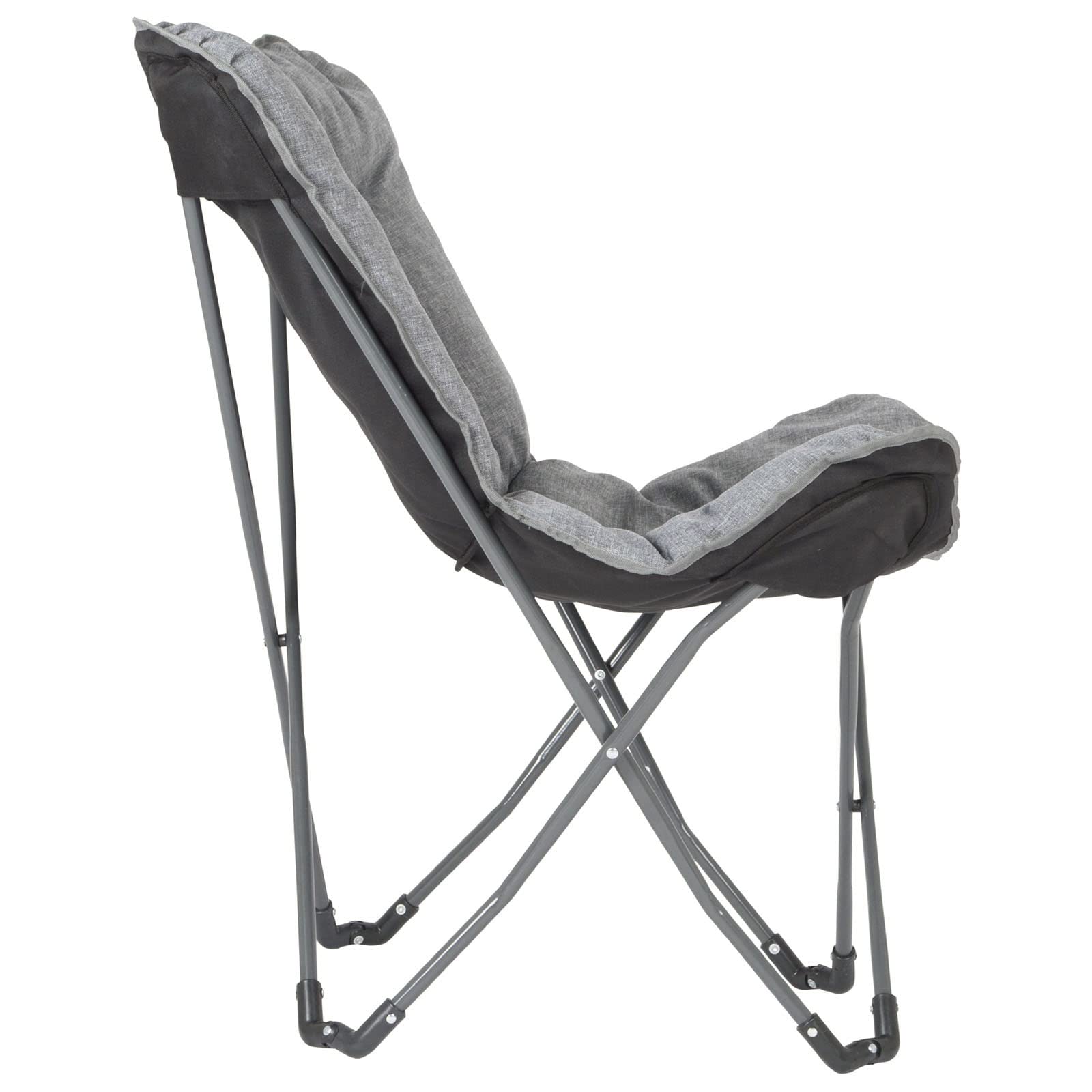 Bo-Camp - Urban Outdoor - Fauteuil Papillon - Redbridge - M - Polyester Oxford - Gris