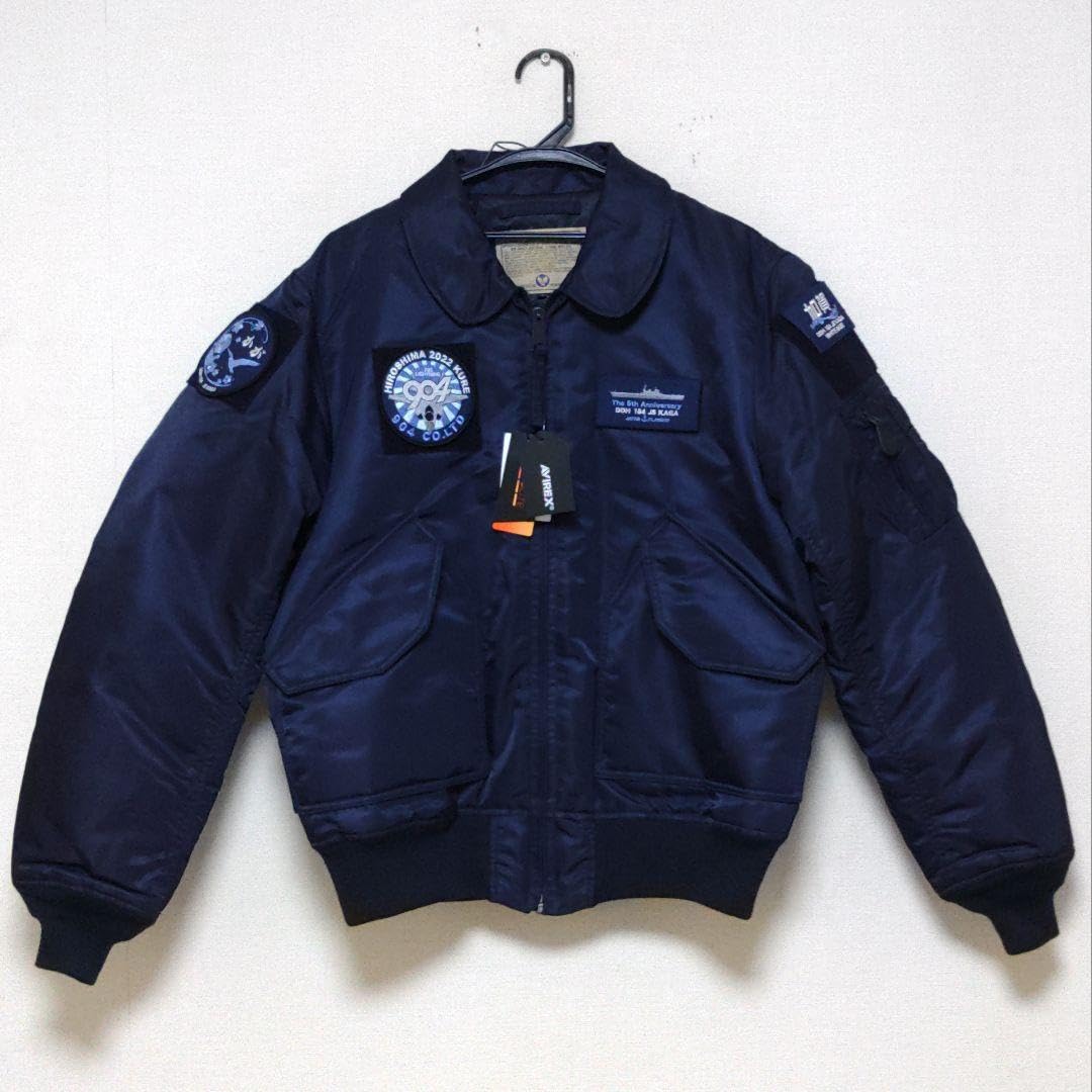 Amazon.co.jp: AVIREX×護衛艦かが CWU-45P 就役5周年 コラボ NAVY XL 
