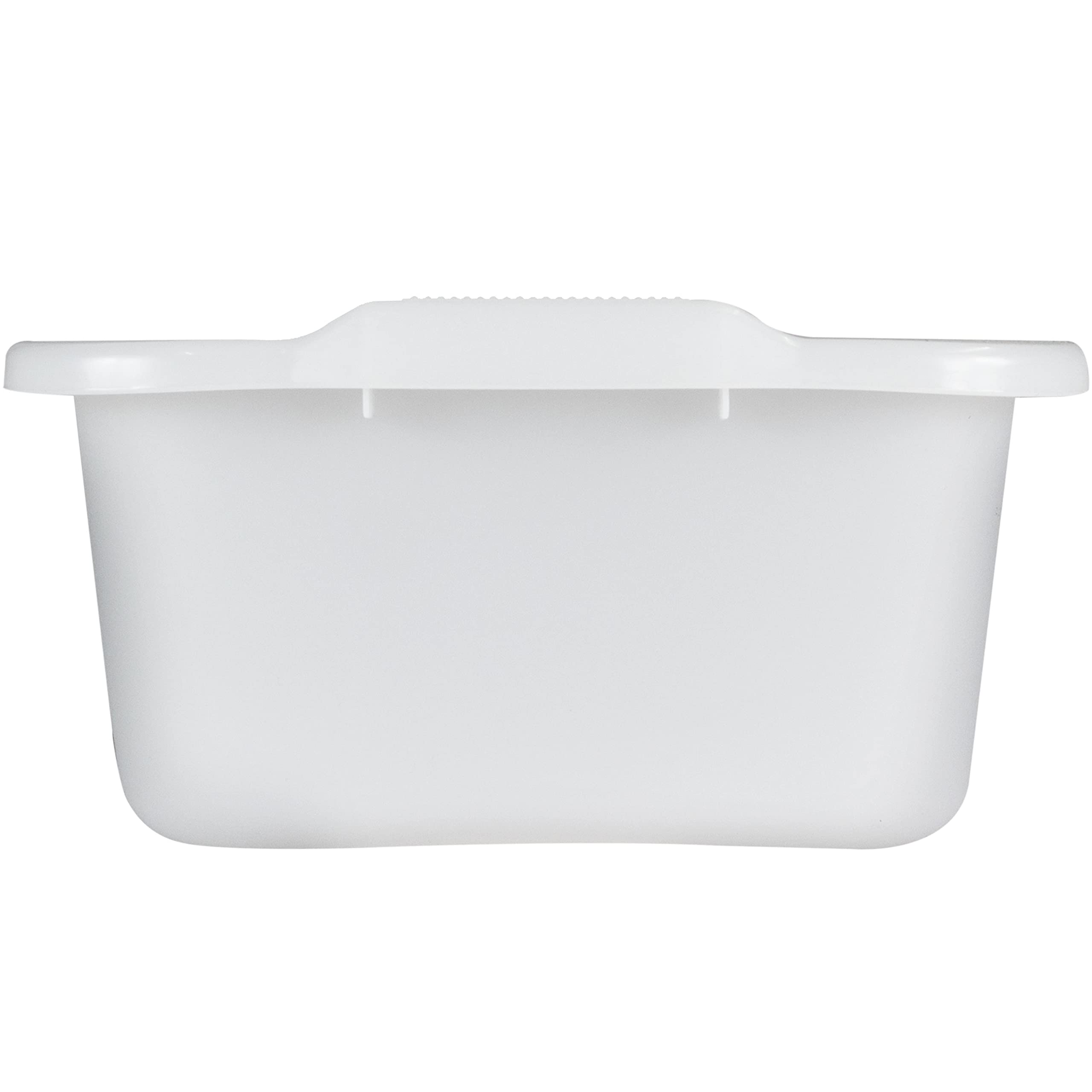 Schüssel 16 Liter quadratisch 38x37x18 cm weiß LDPE-Kunststoff lebensmittelecht Universal Haushaltsschüssel nestbar