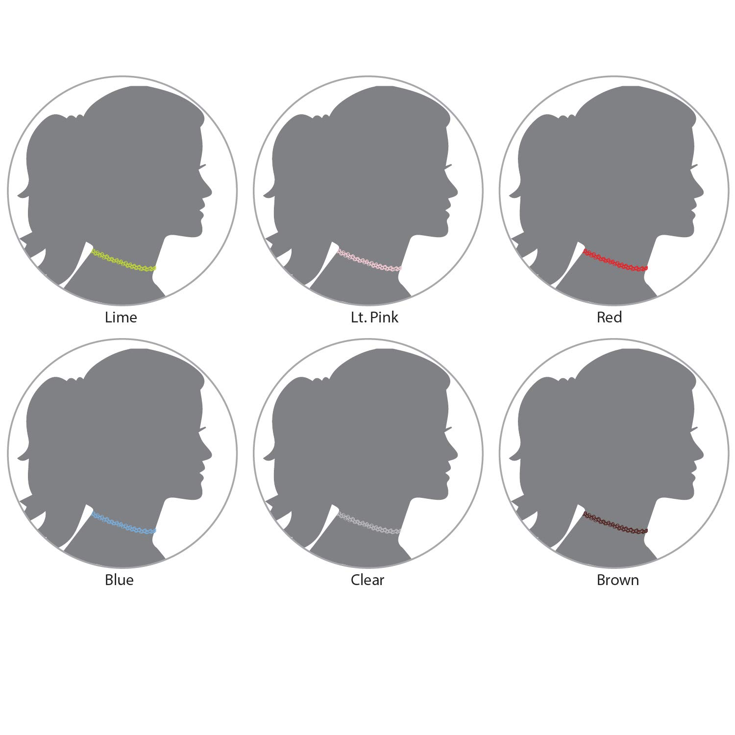 BodyJ4You 12PC Tattoo Choker Necklace - 90s Accessories 2000s Jewelry Y2K Fashion Vintage Trendy - Rainbow Goth  Pink Green Blue White - Adjustable Stretchy Elastic Necklace Summer Vacation Set