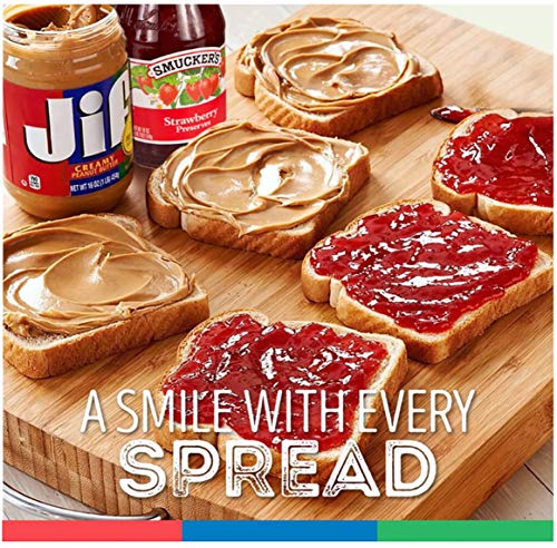 Jif Creamy Peanut Butter, 40 Ounces (Pack Of 2), 7G (7% Dv) Of Protein Per Serving, Smooth, Creamy Texture, No Stir Peanut Butter #TOP3