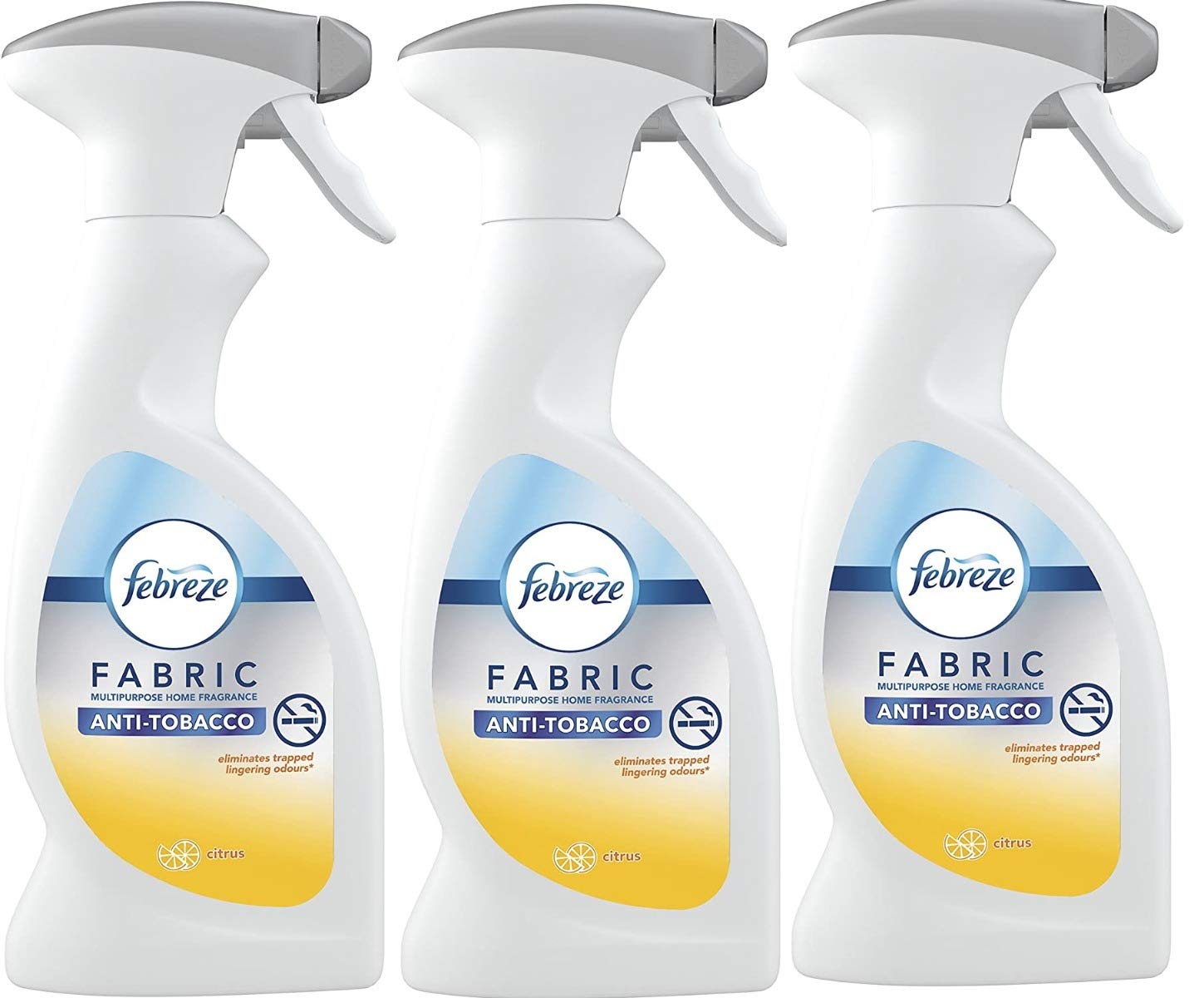 3 X Febreze Anti-Tobacco (Citrus) Fabric Freshener Spray 375ml :  Amazon.co.uk: Grocery