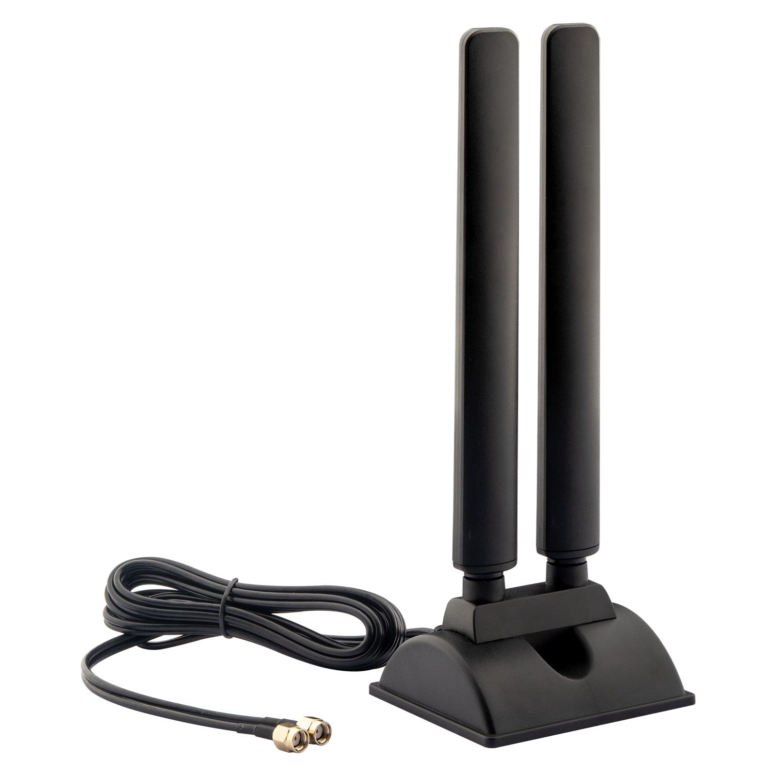 Antenne WiFi 6E tri-bande 2,4 GHz 5 GHz 6 GHz RP-SMA Base magnétique pour ordinateur de bureau, carte mère, ordinateur PCI-E 6E, carte Bluetooth, adaptateur WiFi USB, routeur sans fil