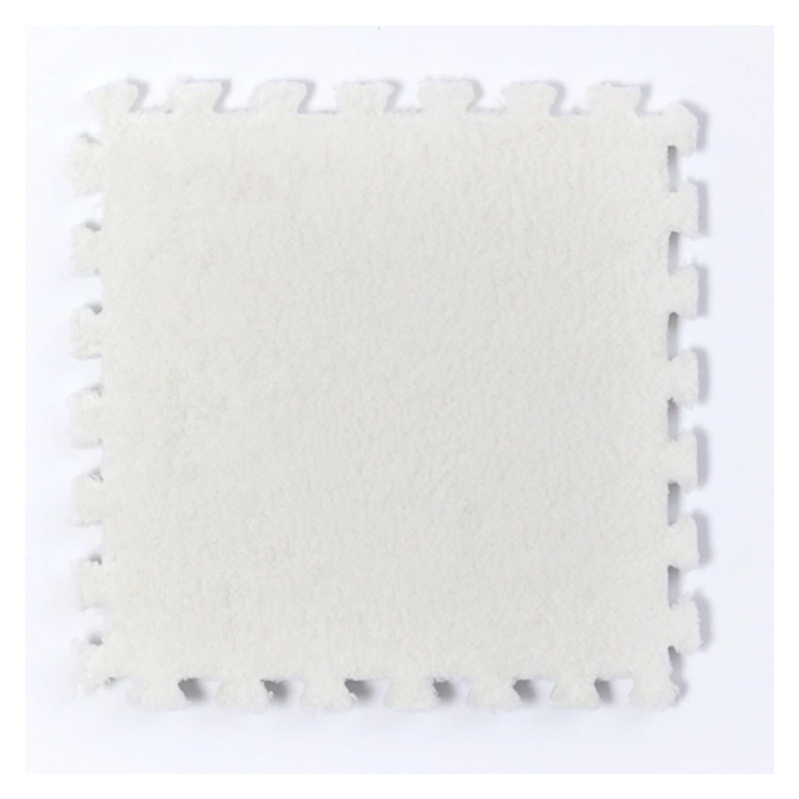 płytki dywanowe, Pluszowe płytki dywanowe z pianki, mata do raczkowania, kwadratowy dywan puzzli(Braun,16pcs)