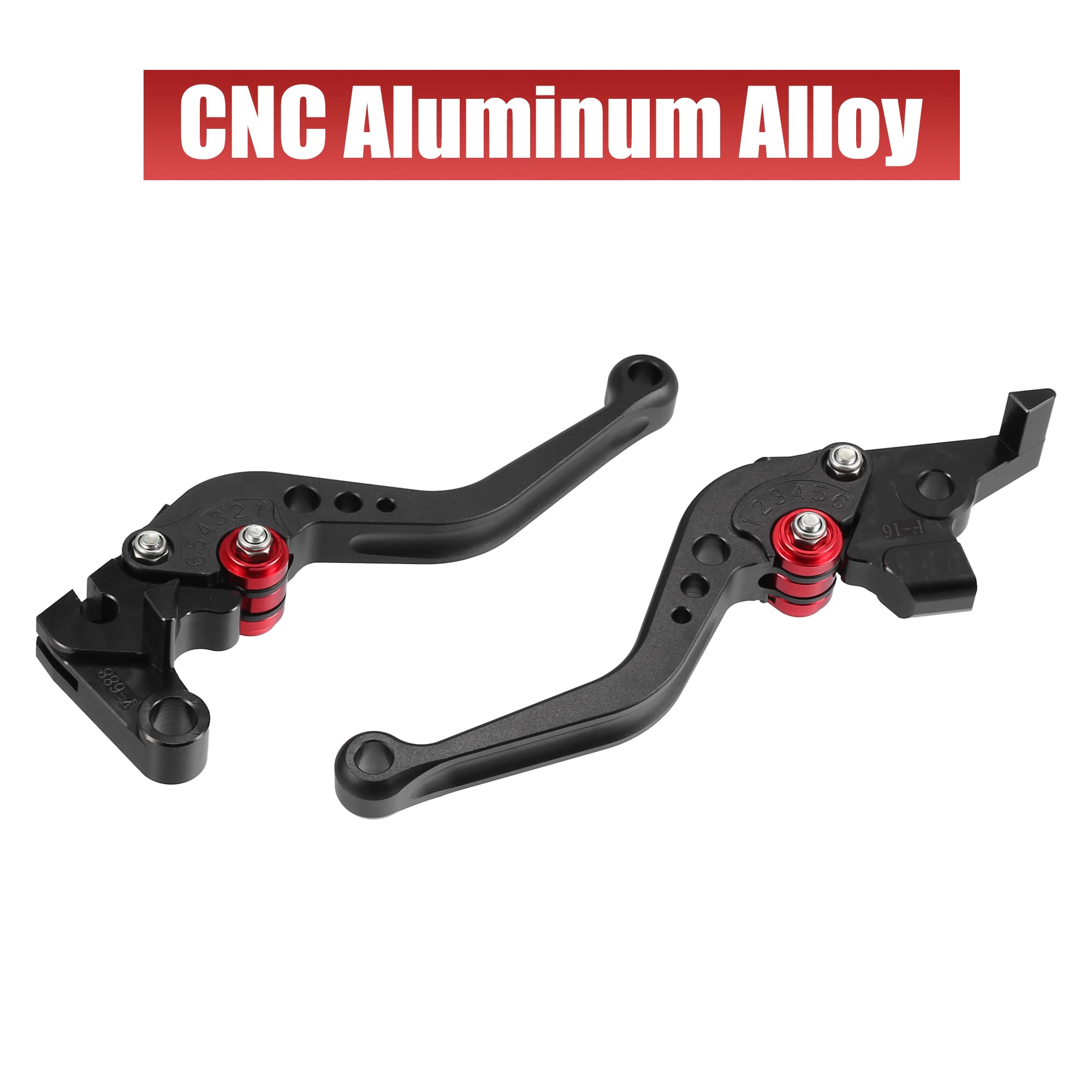 QUARKZMAN 1 Par de Palancas de Freno Y Embrague Cnc para Yamaha Fz6 Fazer Negro