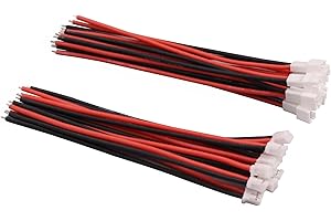 JST-PH 2.0 Micro Electrical Male and Female Connector Plug with 22awg Silicone Wire for Battery