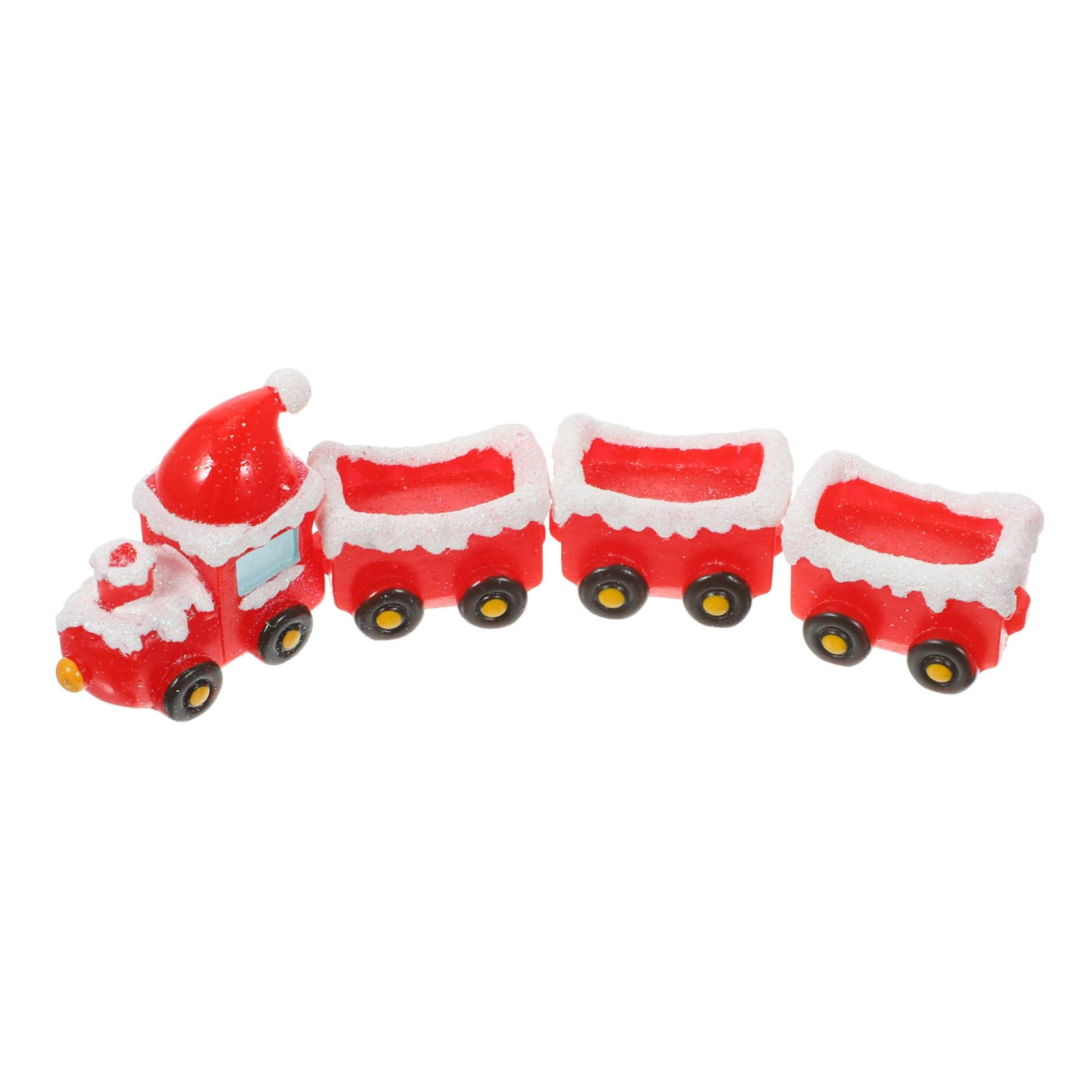 iplusmile 5 Set Ornamenti del treno di Natale Miniature Natività scena del villaggio di natale decorazioni natalizie per la casa delle bambole mini ornamenti Figurine in miniatura resina