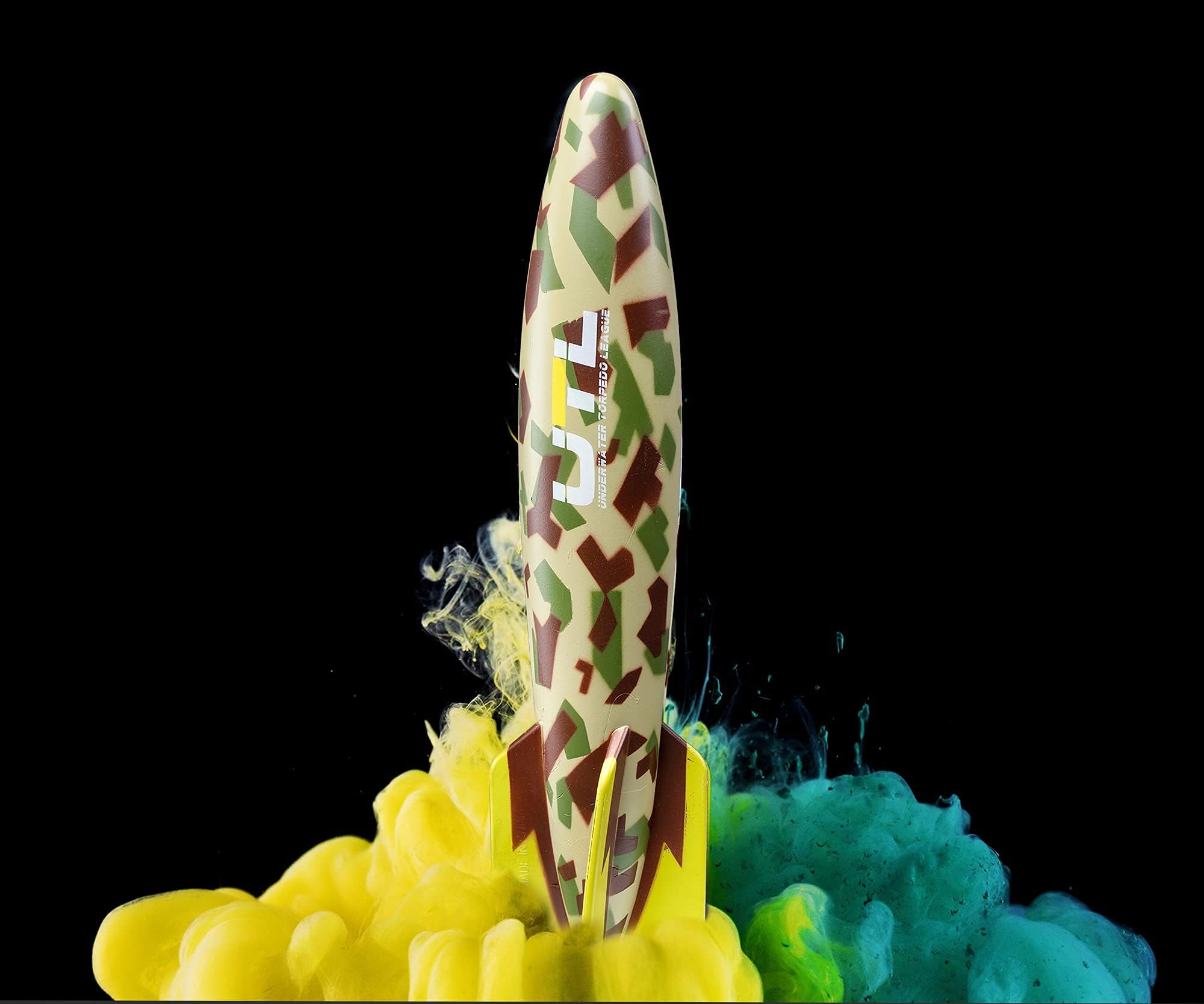 Underwater Toy Torpedo Rocket Summer Camouflage Design 10"