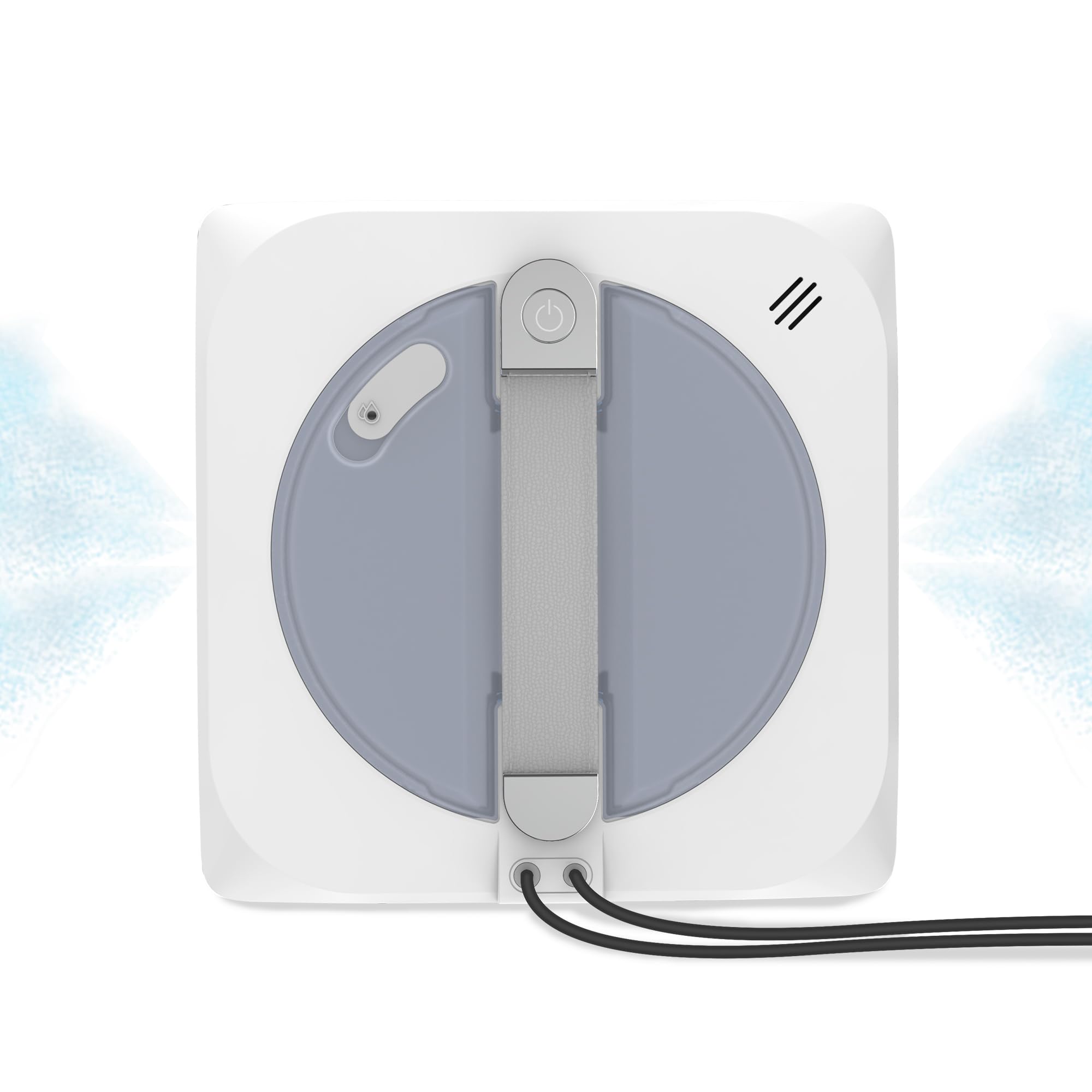 WISEBOT Robot Lavavetri AI, doppio sistema a triplo spruzzo, design quadrato per bordi, ripresa pulizia, controllo APP e telecomando, ideale per vetri alti e senza cornice