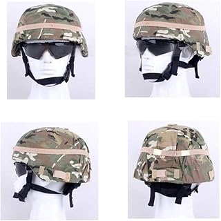 Jadedragon Camouflage Helmet Cloth/Helmet Cover with Elastic Band for The ACH/MICH Helmet One Size(Multicam)
