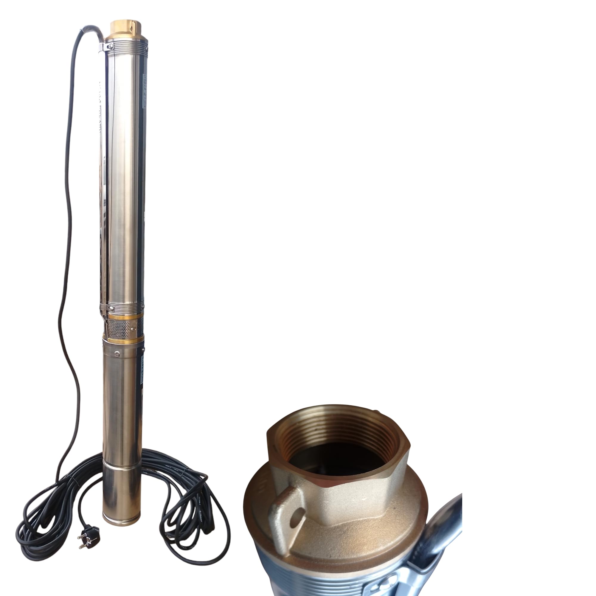 3,5" 90mm Tiefbrunnenpumpe Brunnenpumpe 6,3-13bar sandresistent bis 5% 6300L/h - 0,8kW bis 1,5kW - 230V (3,5SMD 2-12)