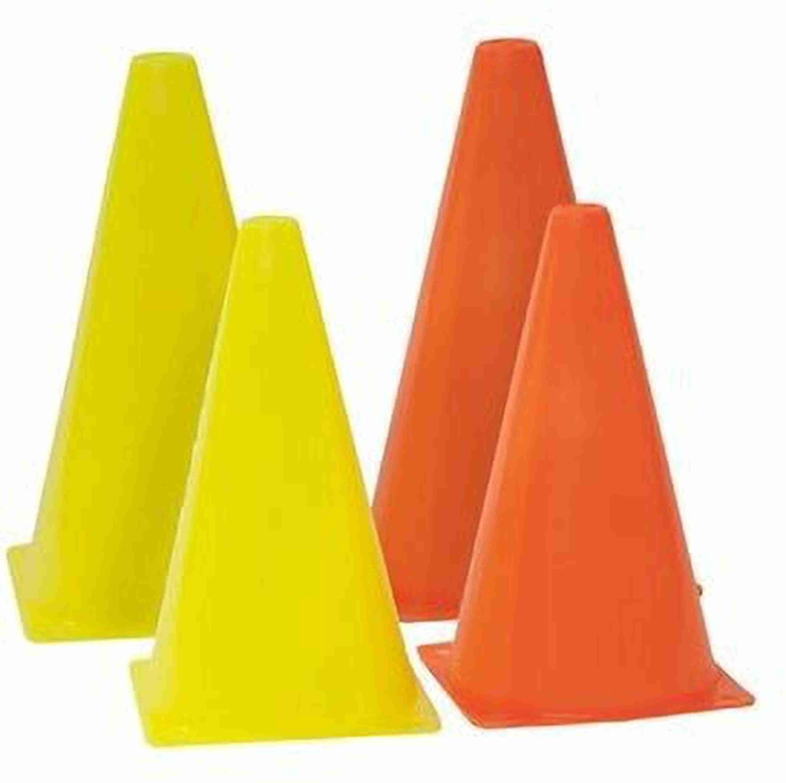 HYORTS® Training Cones, 15.24 cm, Set of 4, Multi-Colour Sports Agility Markers for Football,Cricket Basketball and Many More-image-49
