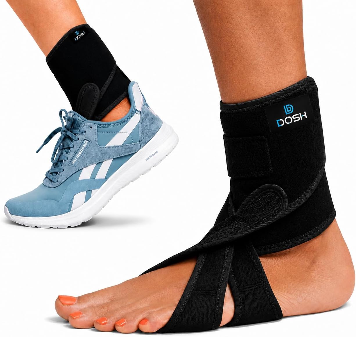Dosh AFO Foot Drop Brace - Drop Foot Brace for Walking - AFO - Unisex (Left- One Size)