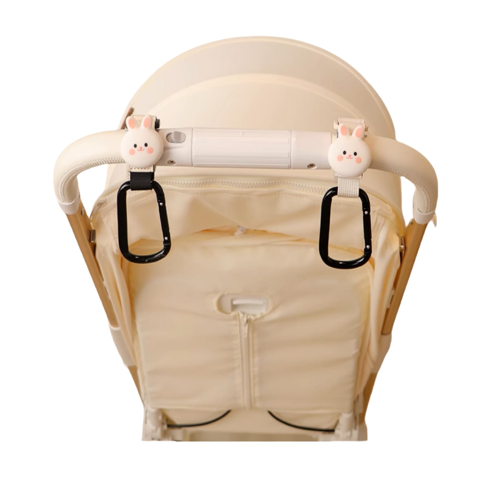 Simpatico gancio per passeggino a forma di cartone animato per appendere borse per pannolini mamma passeggino clip e accessori per passeggino gancio organizer (confezione da 2 pezzi)