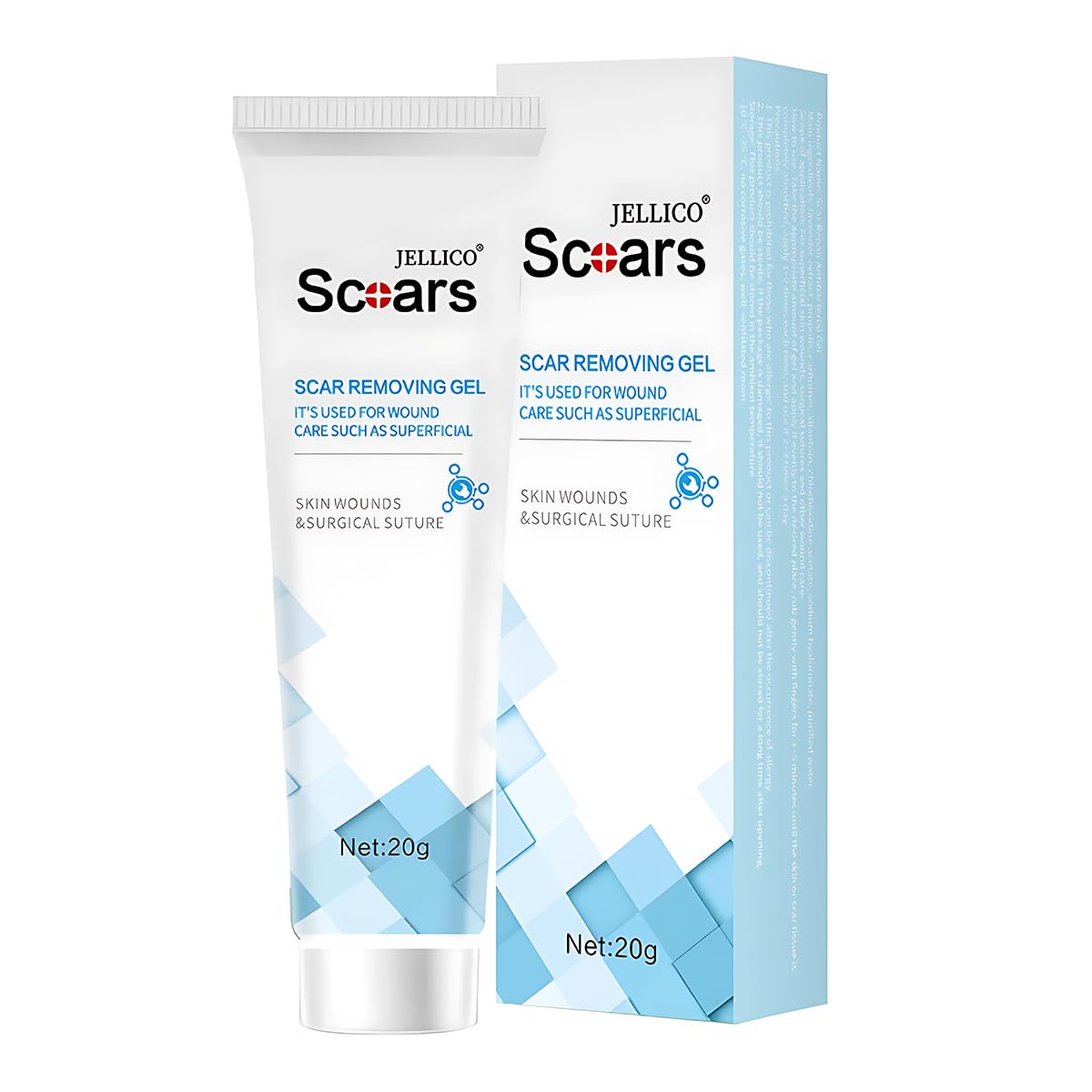 Advanced Scar Gel for Surgical Scars, Face, Body, Legs, Burns, Acne, C-Section, Stretch Marks, Keloids - Effective Scar Removal for Men and Women,