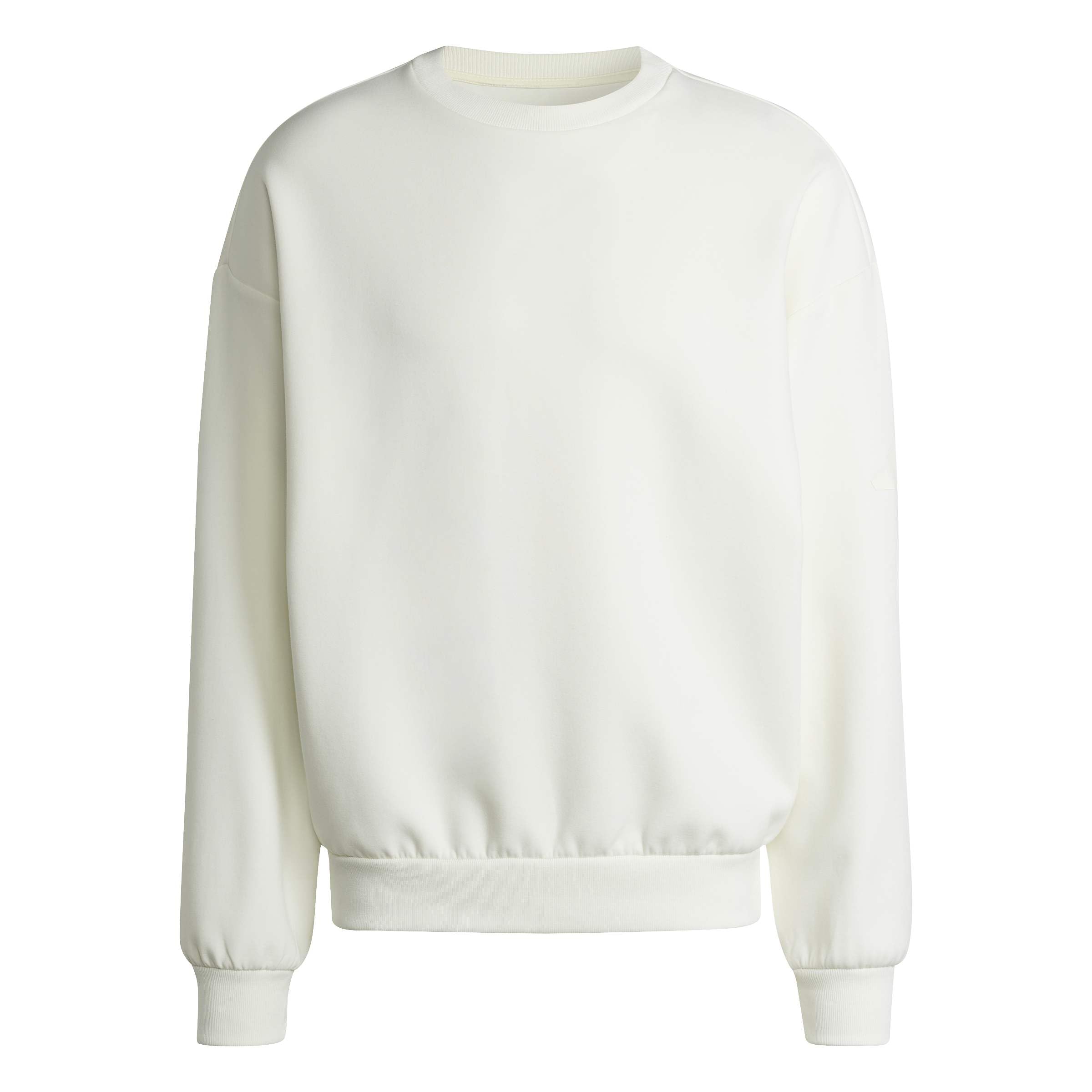adidas Men's Soft Lux Sweatshirt, off white, S