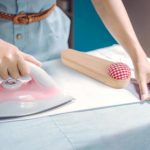 Miniatura 6 de MOLIGOU Sastres Clapper con cojín de alfiler, pinza de madera para acolchar, herramienta de costura para planchar