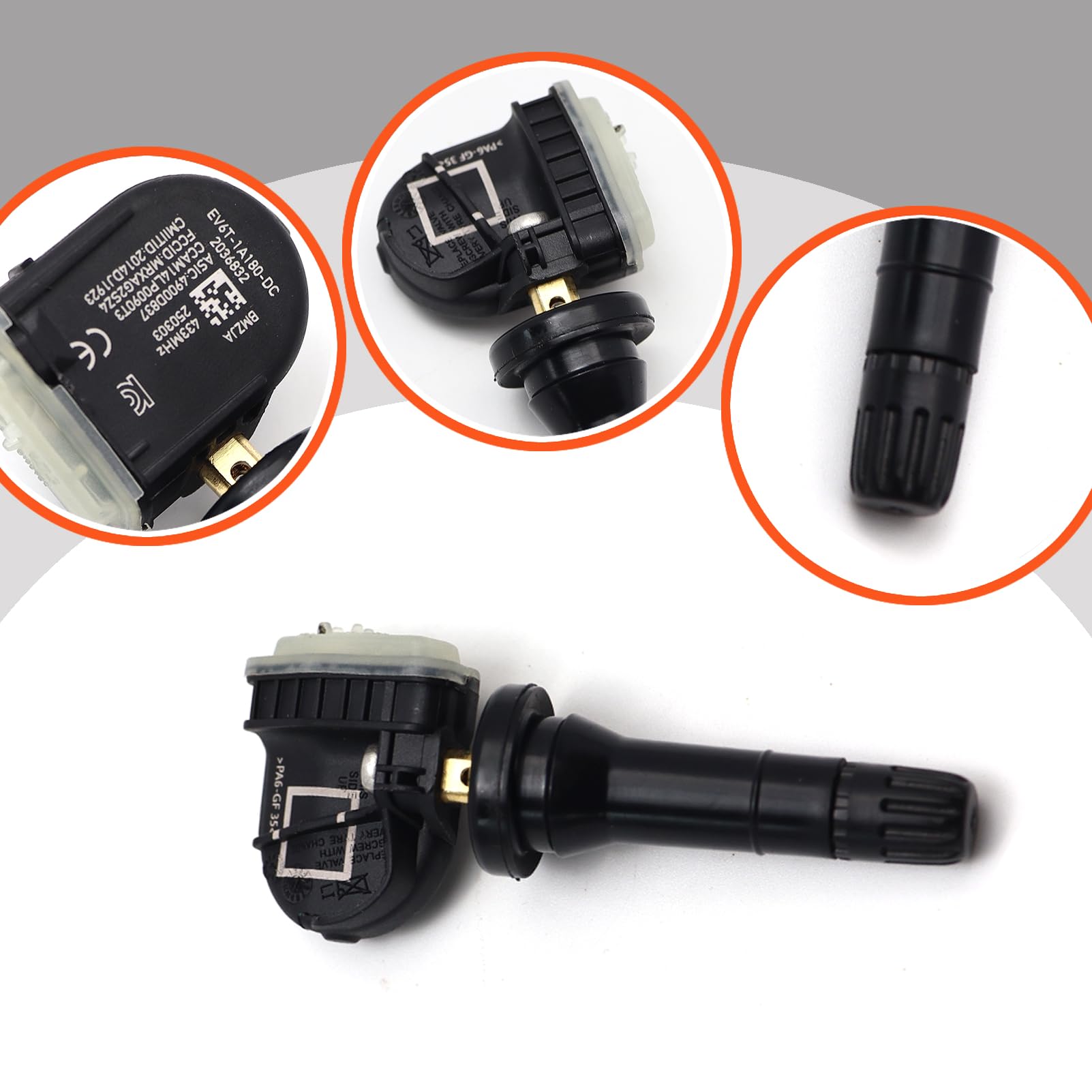 4 piezas TPMS Sensor de presión de neumáticos RDKS para Ford B-Max C-Max II Focus III 2318530 Sistema de control de presión de neumáticos Control de presión de neumáticos 1862980 3021 2562276