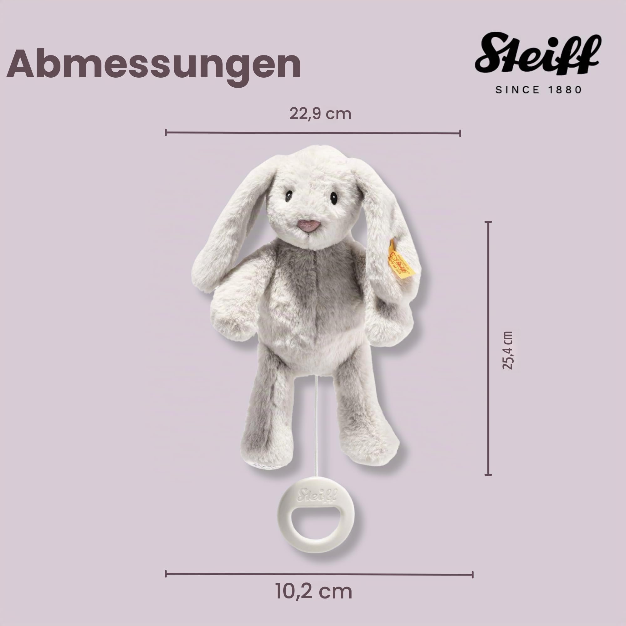 Steiff - 242465 Soft Cuddly Friends My first Steiff Hoppie Hase Spieluhr