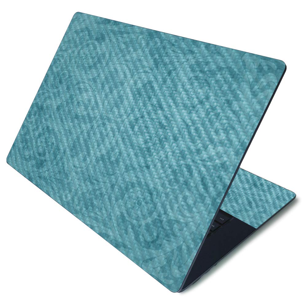 MightySkins Carbon Fiber Skin for Microsoft Surface Laptop 3 15" - Baby Blue Jacquard | Protective, Durable Textured Carbon Fiber Finish | Easy to Apply, Remove, and Change Styles | Made in The USA