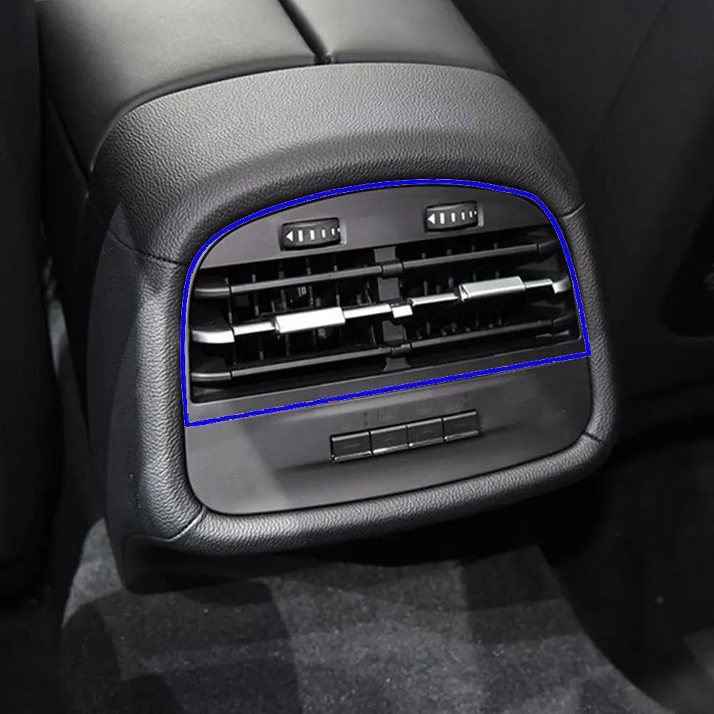 SYLTER Aria Condizionata Auto Bocchette per Maserati per Ghibli 2014-2020 Pannello di Copertura della Griglia Sfiato dell'Aria Condizionata della Console Posteriore Dell'auto(Rear Panel)