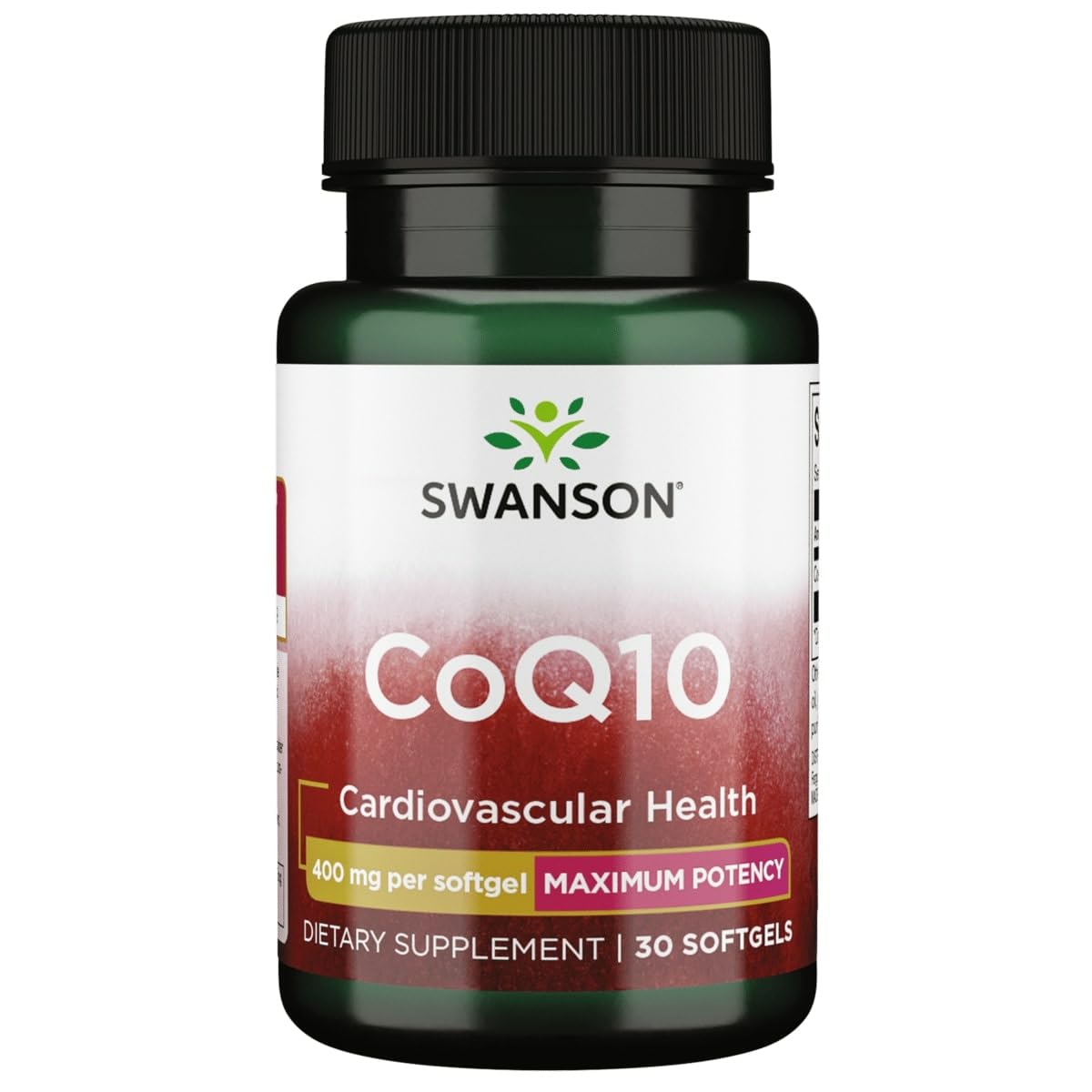Swanson CoQ10 Helps Promote Heart Health (30 Softgels, 400mg Each) 30 Count (Pack of 1)