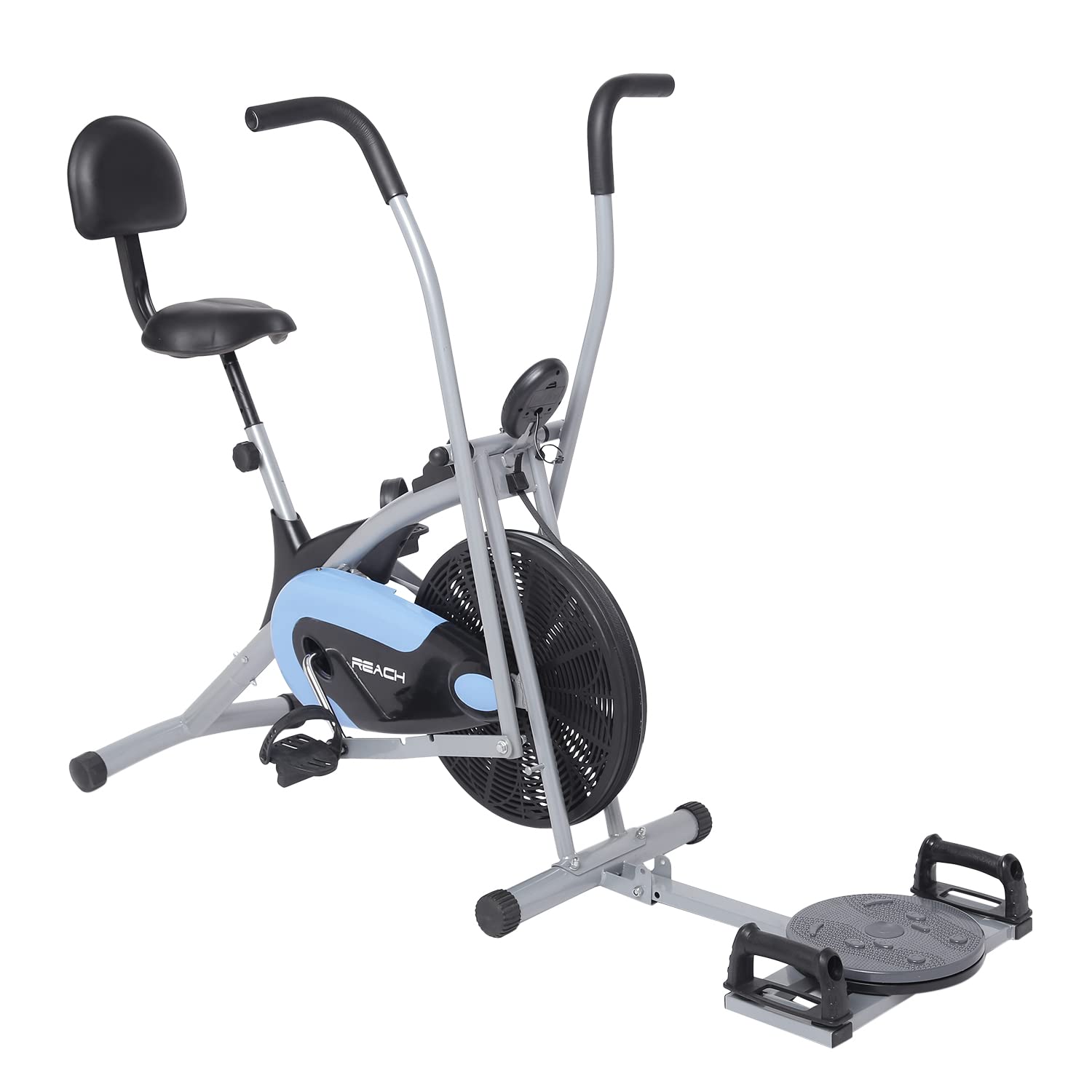 Reach AB110 BPT Air Bike Exercise Cycle for Home Gym with Push Up