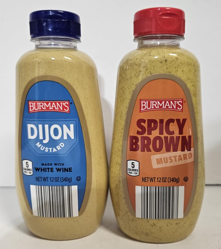 Burman's Spicy Brown & Dijon Mustard 12oz 11.99 oz (dos botellas)