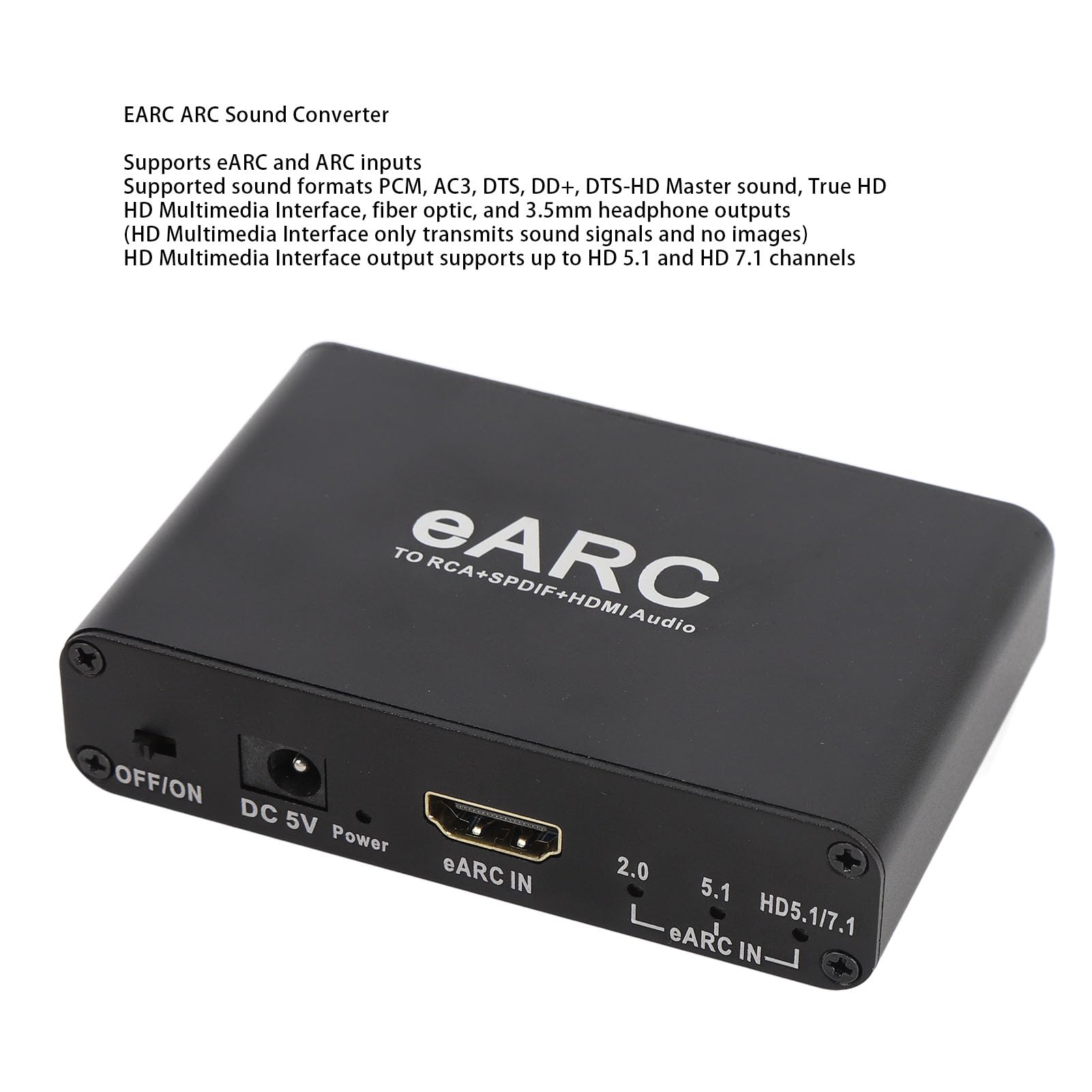 New EARC ARC Sound Extractor HD Multimedia Interface
