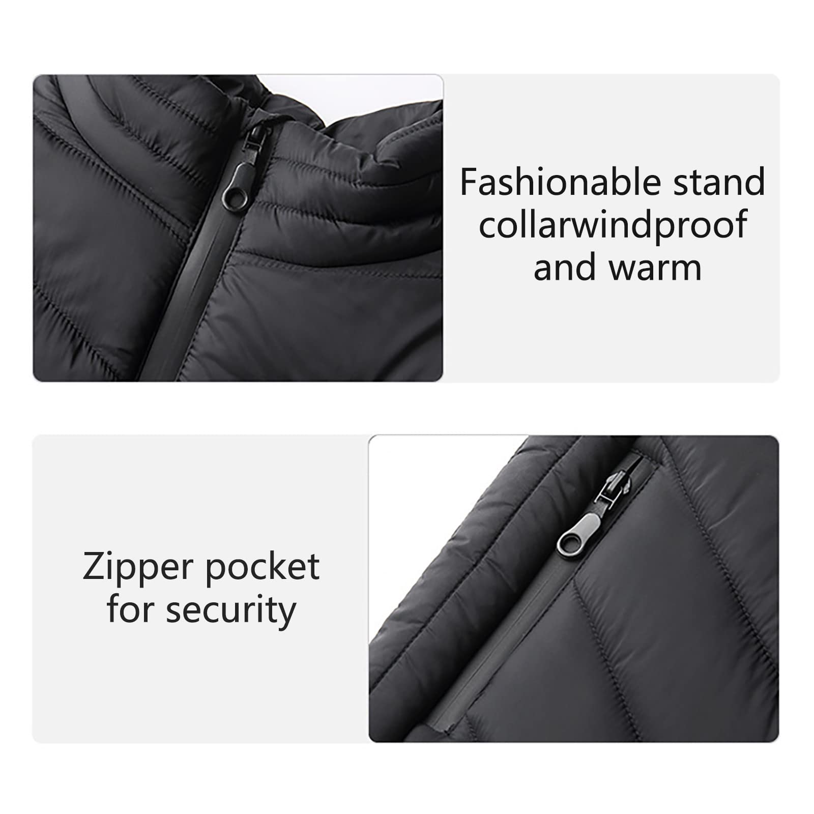 Veste Chauffante enfant GarçOn Fille,Veste enfant Chaud LéGer Doudoune Sans Manche,Gilet éLectrique Usb avec 2 Feuilles De Fhaleur,Gilet Chauffant Lavable Pour Ski en Plein Air Camping