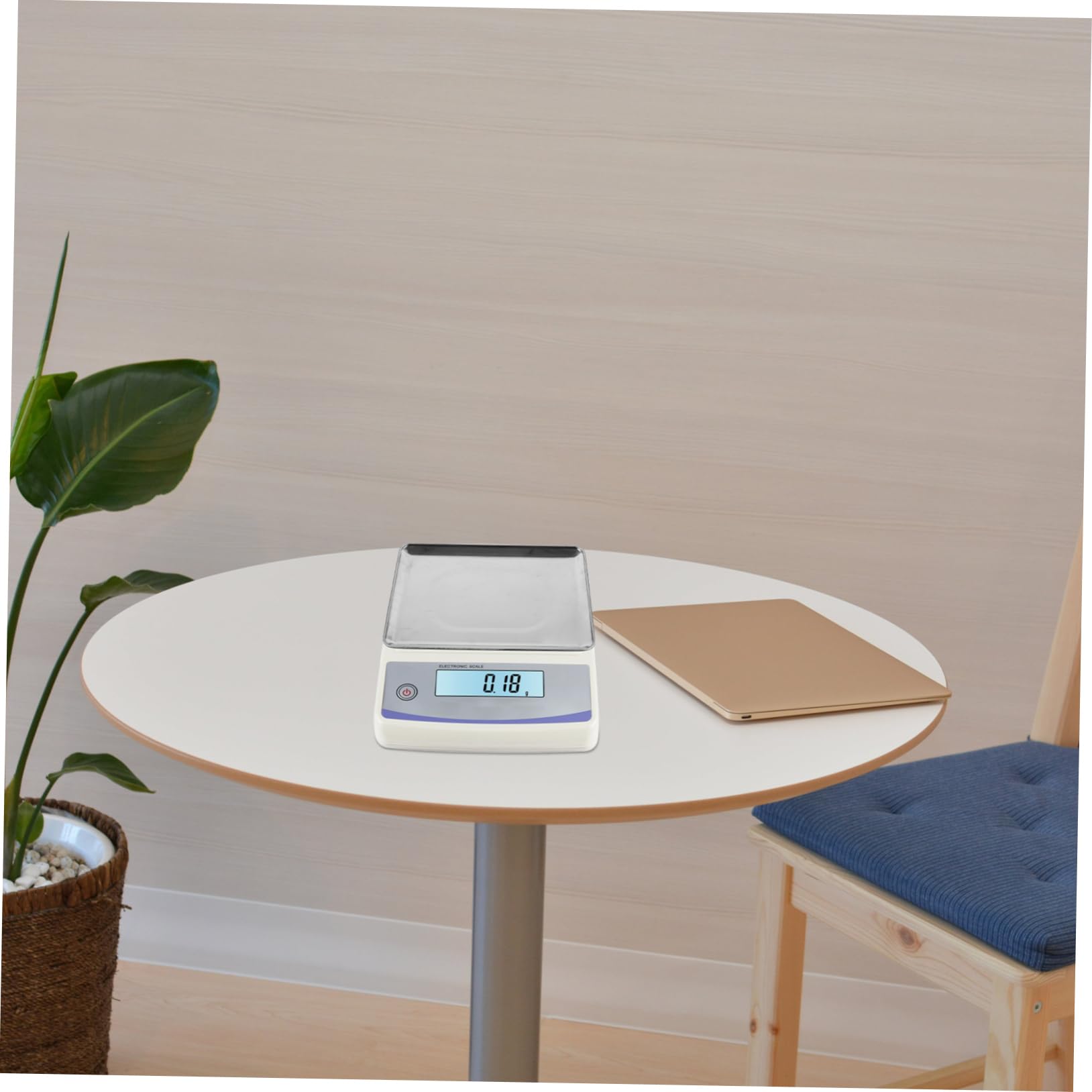 Edelstahl Waagschale 30kg Digitale Waagen, für Rechteckig, Universell | Zubehör zum Ersetzen, Korrosionsbeständig und Leicht zu Reinigen, mit Vier Füßen, Silberfarben
