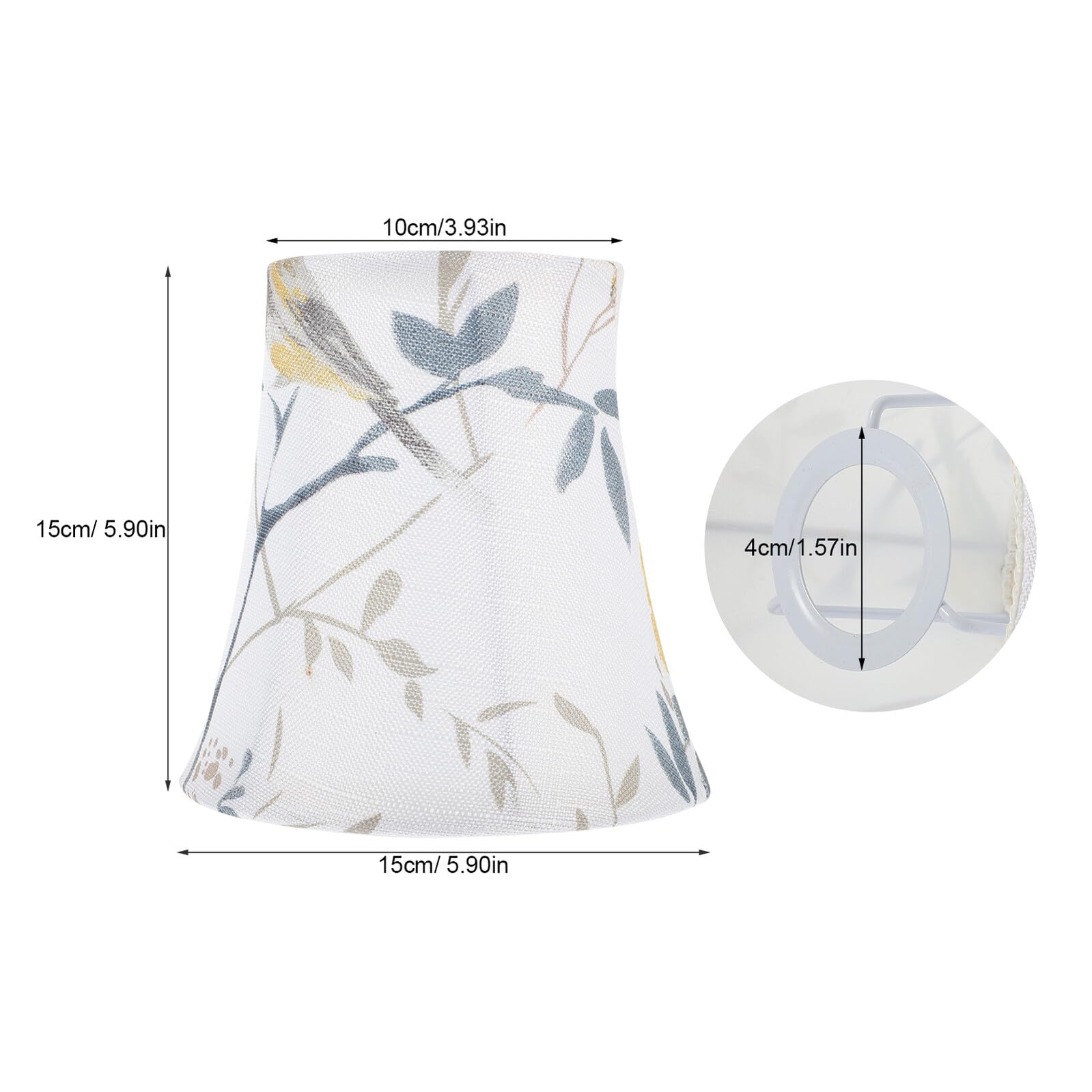 Kisangel Paralume in tessuto per lampade da tavolo da parete, paralume di ricambio leggero con luce ammorbidita, installazione semplice per camera da letto decorazione domestica