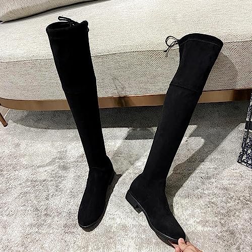 Image of JM LOOKS women Fashion Solid Heels Long Boots Over Knee High Boots Pull On Heels Stylish For Womens & Girls