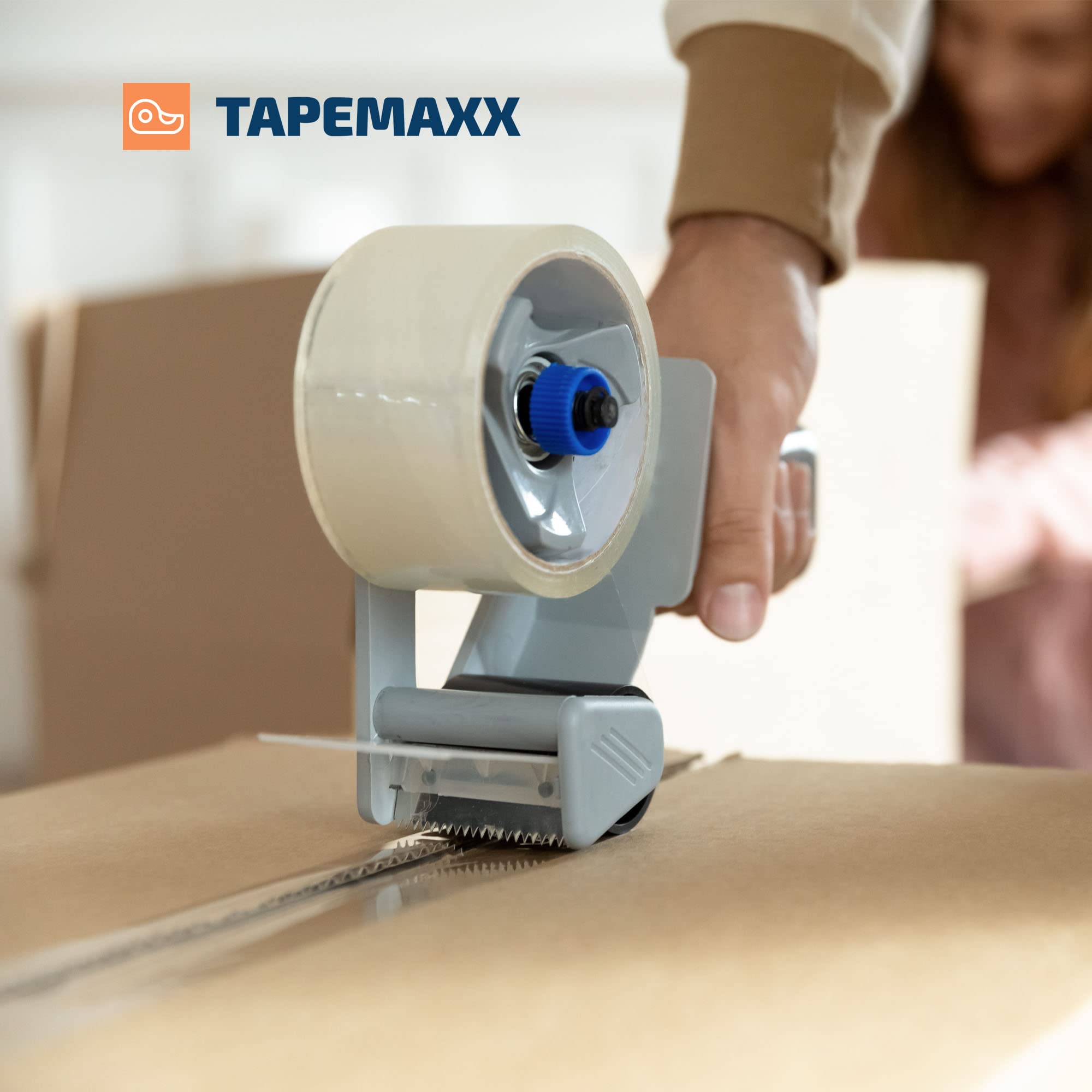 FYBR TAPEMAXX 72 Rollen Transparentes Paketklebeband Paketband Packband Packing Tape Paket Packetbandrolle Verpackungsband 48 mm x 66 m - Packetband Packetkleband Basic Pack Umzug Klar