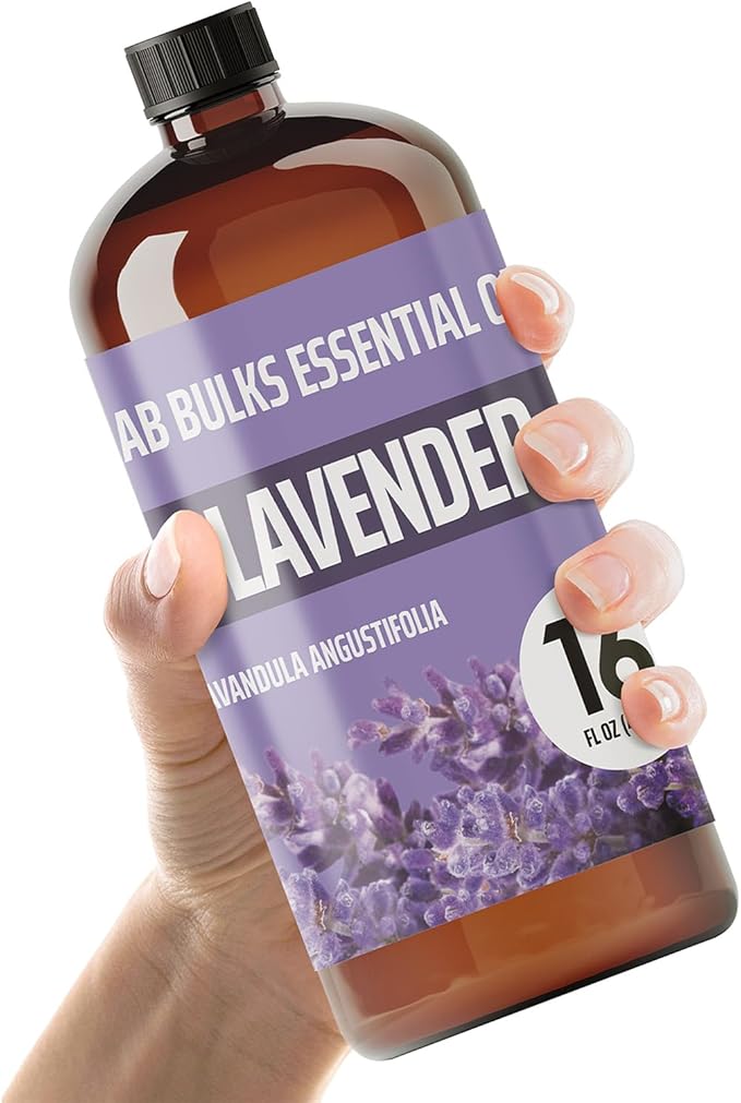 Lavender Essential Oil 16 oz Bottle for Diffusers, Candles, & Home – Aromatherapy Oil 1 Pack