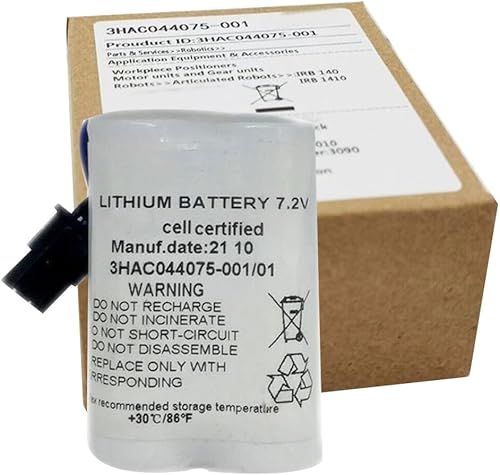 Miniatura 4 de YICUAA 3HAC044075-001/01 7.2V para ABB Robot CPU SMB Batería ABBTA521 ABB3HAC16831-1 Batería de litio (10 piezas)