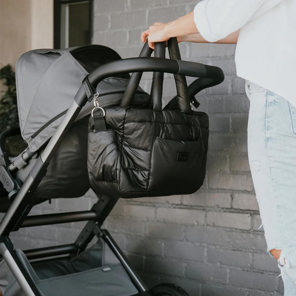 7AM Voyage Borsa per Passeggino - Borsa SoHo per Fasciatoio Neonato, Larga e Compatta, Impermeabile con Cerniera, Borsa da Viaggio per Donna e Mamma, con Coprifasciatoio e Cinghie Passeggino Inclusi