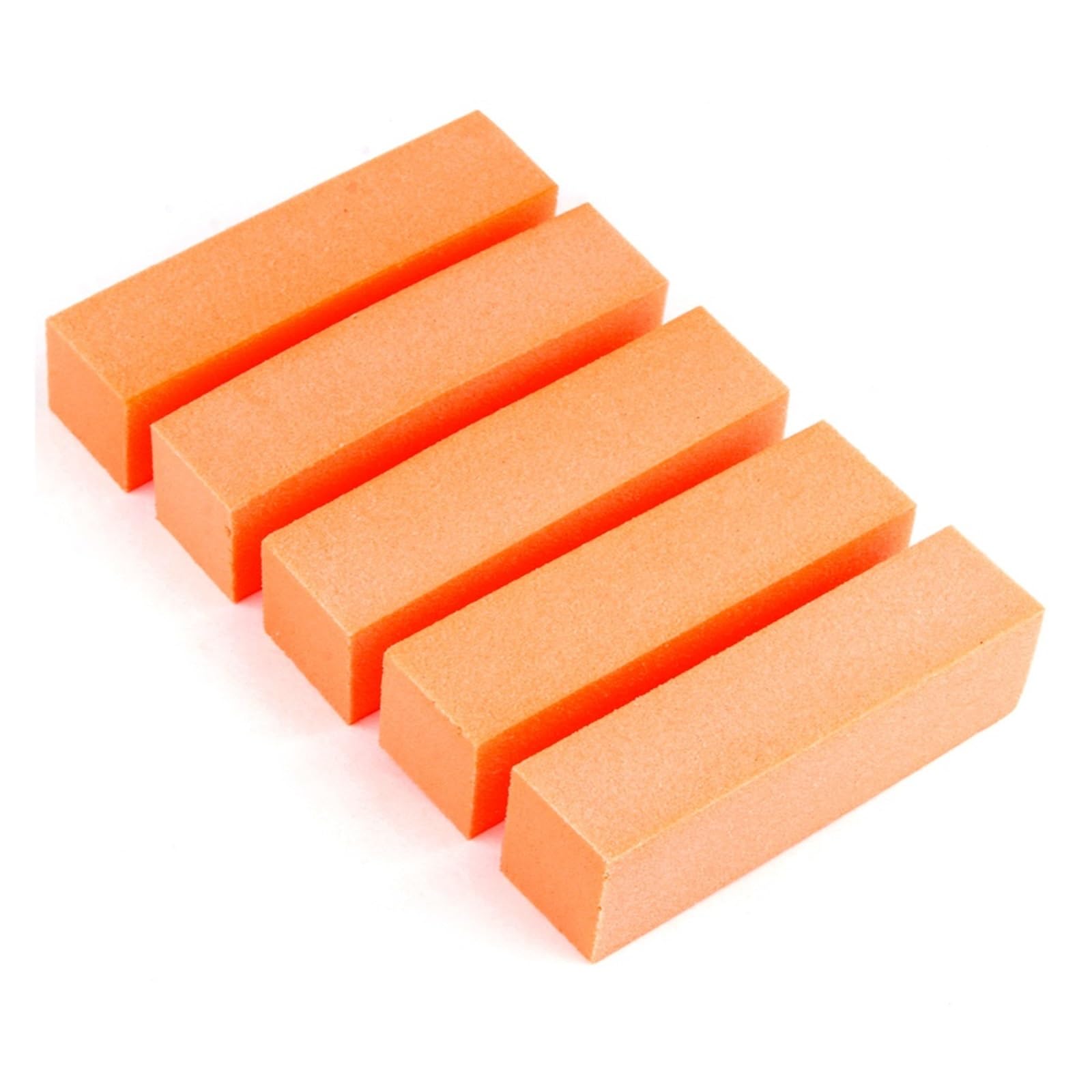 5/10 szt. polerki do paznokci profesjonalny pilnik do paznokci blok polerski pilniki do manicure pedicure szlifowanie polerowanie gąbka akcesoria do zdobienia paznokci(5pcs Orange)