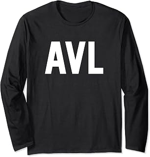 AVL International Airport Code Asheville North Carolina Long Sleeve T-Shirt