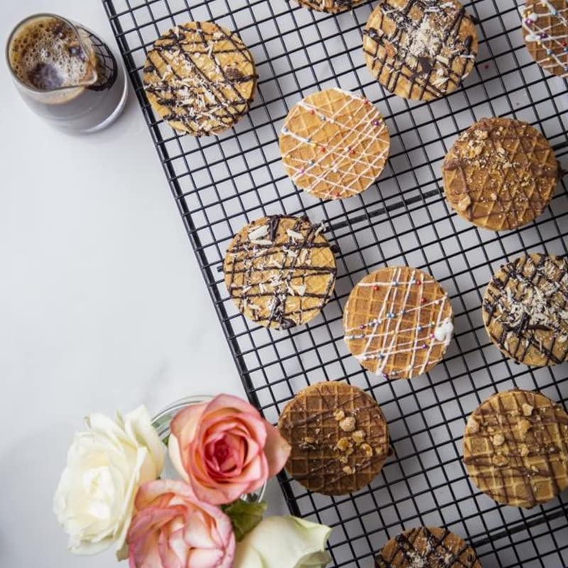 Image of NOVANOVA Wheat Waffle Cookies - 4 Flavours Assorted Waffle Cookies | Vegetarian, 100% Eggless | With No Added Preservatives | Freshly Baked For Your Order- Box Of 40(800Grams)