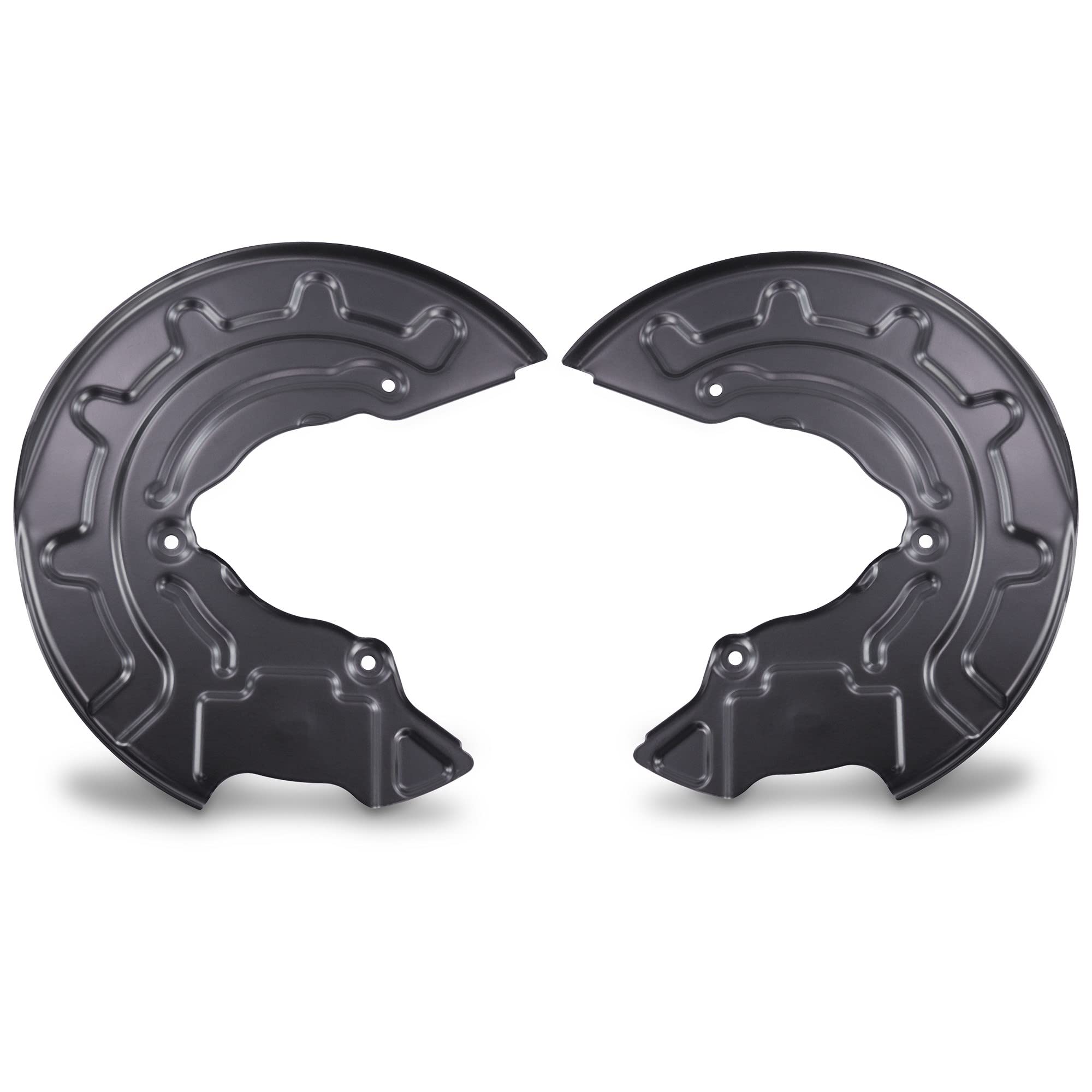BESTPRICE 2x Ankerblech vorne links & rechts Spritzbelch Deckblech für Bremsscheibe