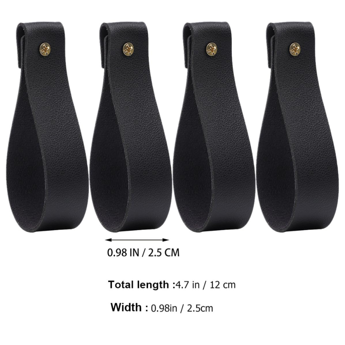 Toddmomy Crochets Muraux pour Rideaux en Cuir Noir Style Bohème, Support Pratique à Montage Mural, Lot de 4 Pièces pour Chambre et Maison
