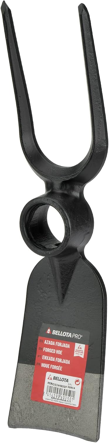 Bellota HOE344600P Double Use Forged Hoe, Diamond Tooth Fork and Hoe, with Anti-Twist System.