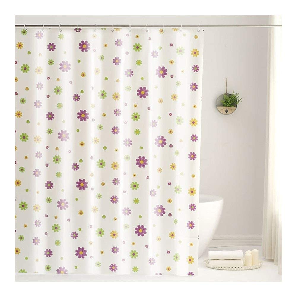 Rideau de douche 100% PEVA à motif fleurs pour sublimer votre bain quotidien
