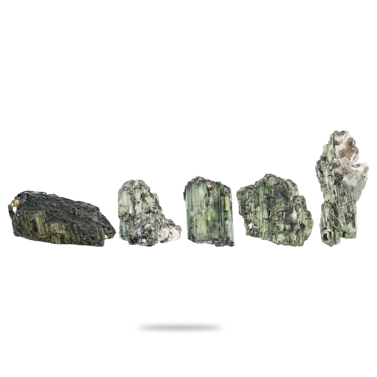 Starborn Cristallo naturale grezzo di tormalina verde scuro, 1 pezzo, grande, Large, Pietra preziosa, Tormalina verde