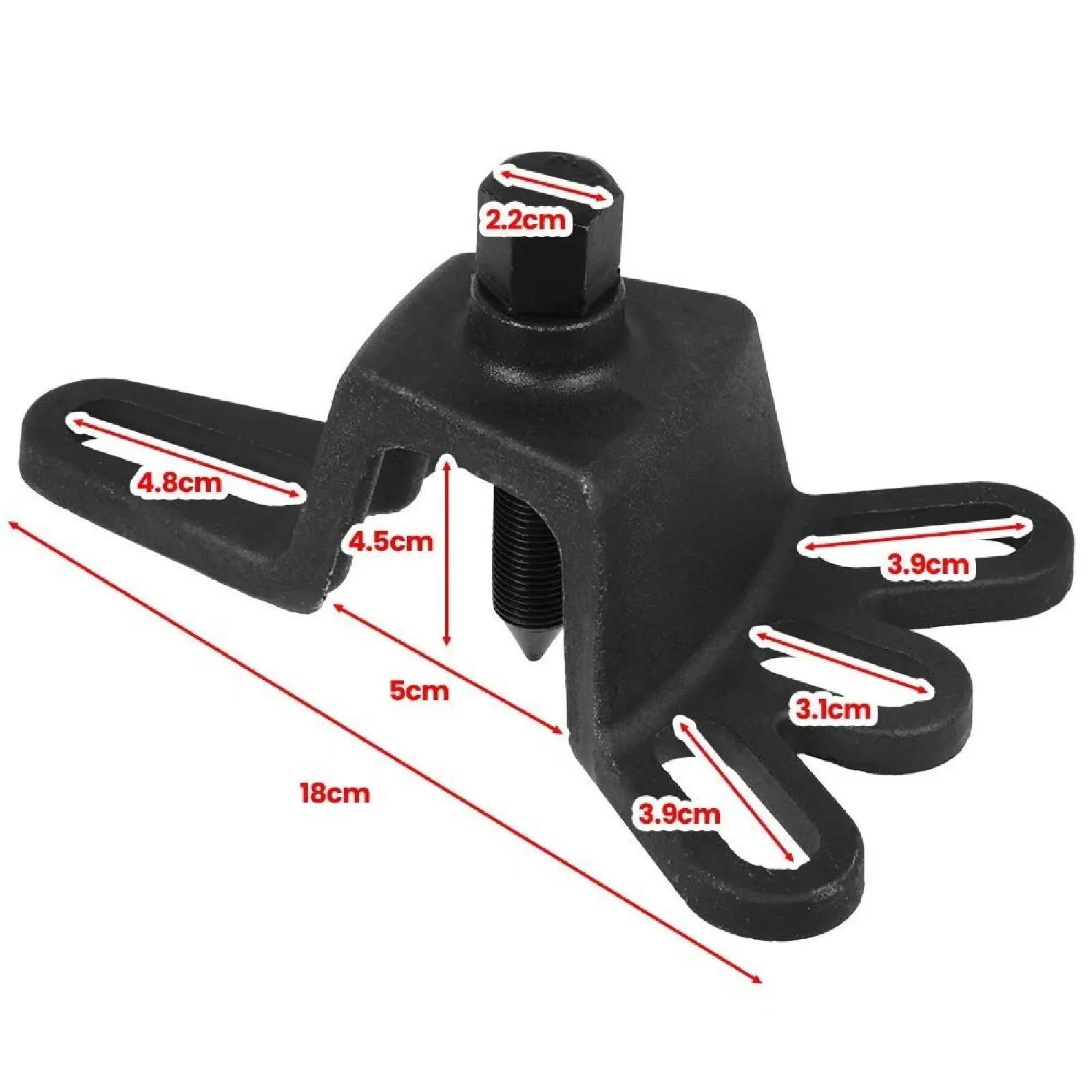 Extracteur de moyeu de roue - Ensemble d’outils d’extraction de roulement de roue - Extracteur de moyeu de roue avant - Outil d’installation de moyeu de roue pour tambours de frein à 4/5/6